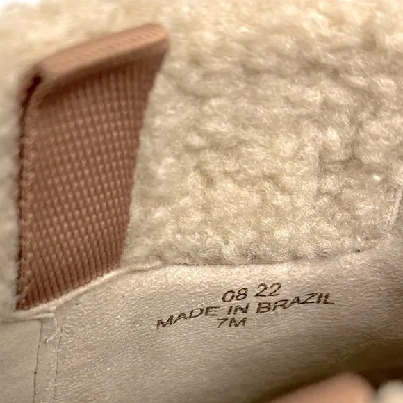 🆕 NWT Jack Rogers Sophie Suede Sherpa Bootie Size 7M Lined &amp; Cozy