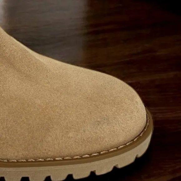 🆕 NWT Jack Rogers Sophie Suede Sherpa Bootie Size 7M Lined &amp; Cozy