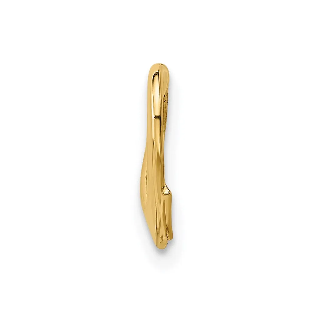 14K Floating Heart Charm