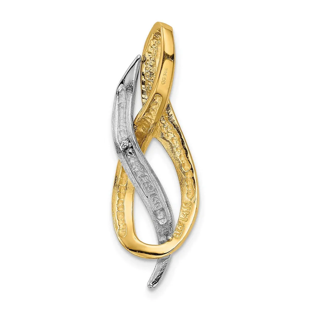 14K Two-Tone Slide