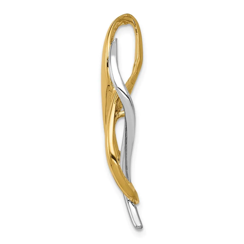 14K Two-Tone Slide