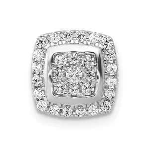 14kw Lab Grown Diamond SI1/SI2, G H I, Slide Pendant