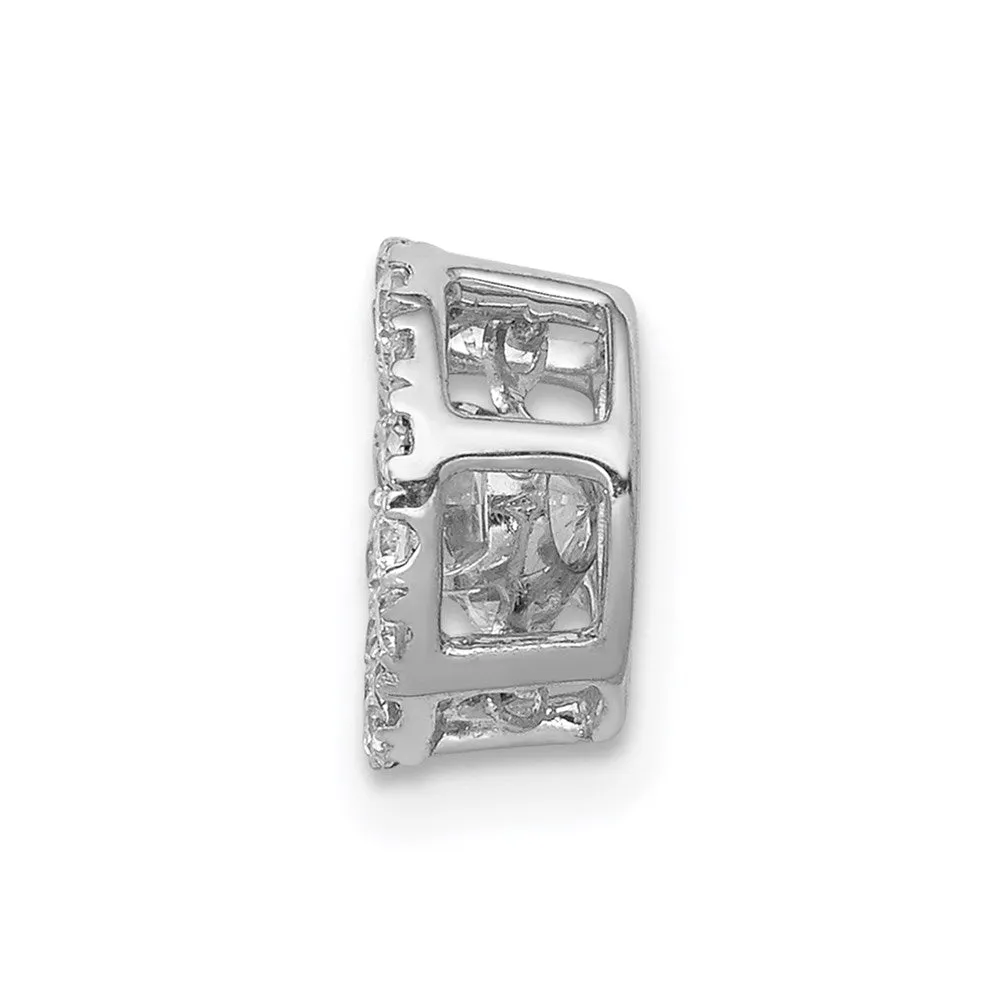 14kw Vibrant Lab Grown Diamond SI1/SI2, G H I, Polished Round Pendant