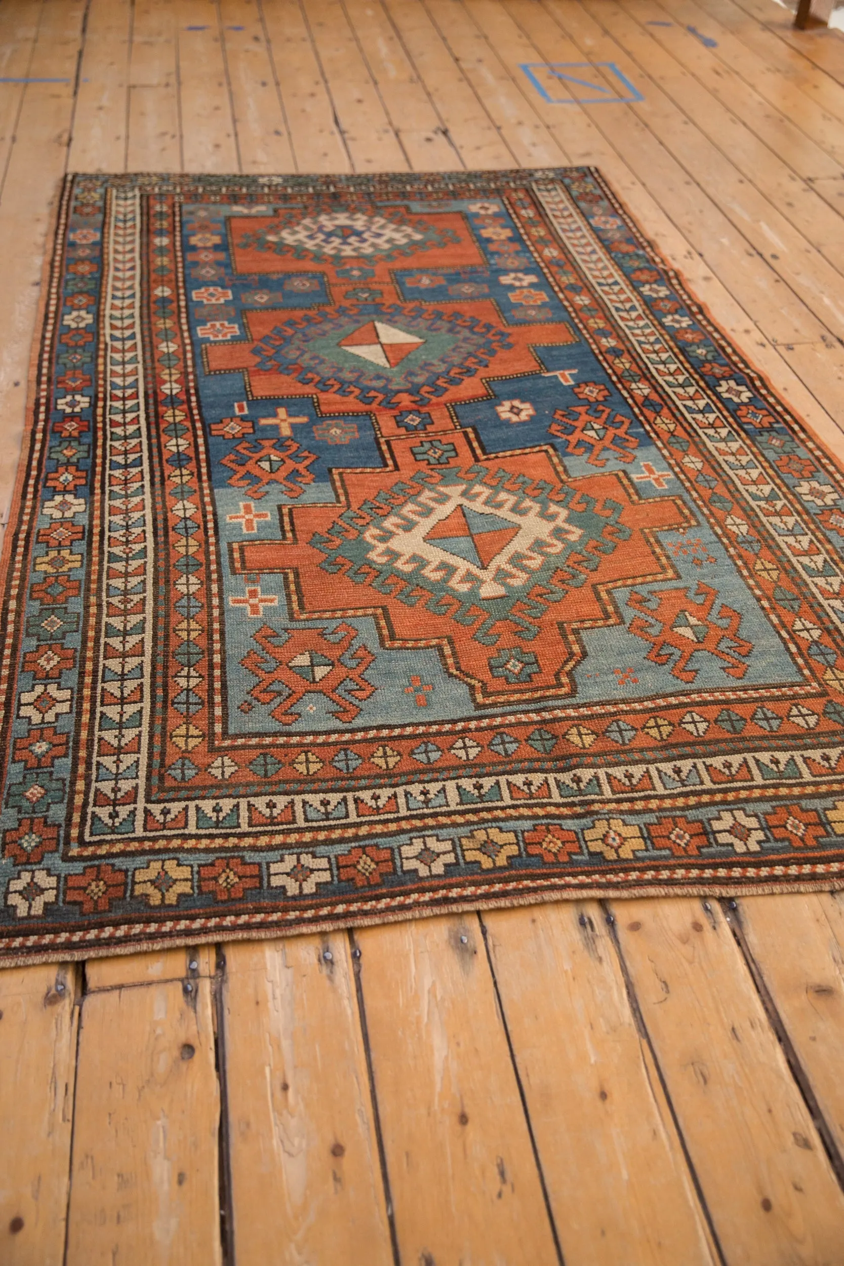 4.5x7 Antique Kazak Rug