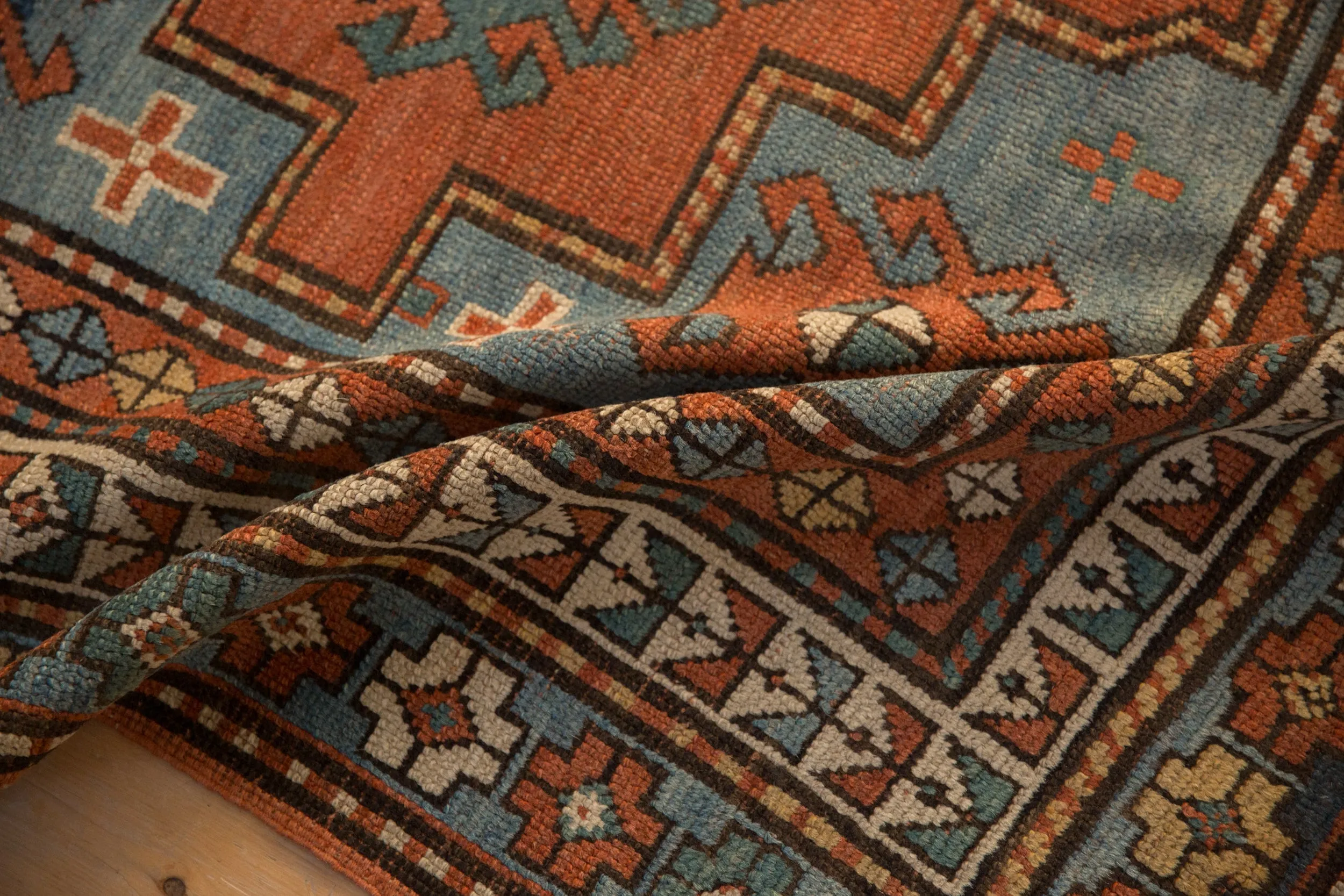 4.5x7 Antique Kazak Rug