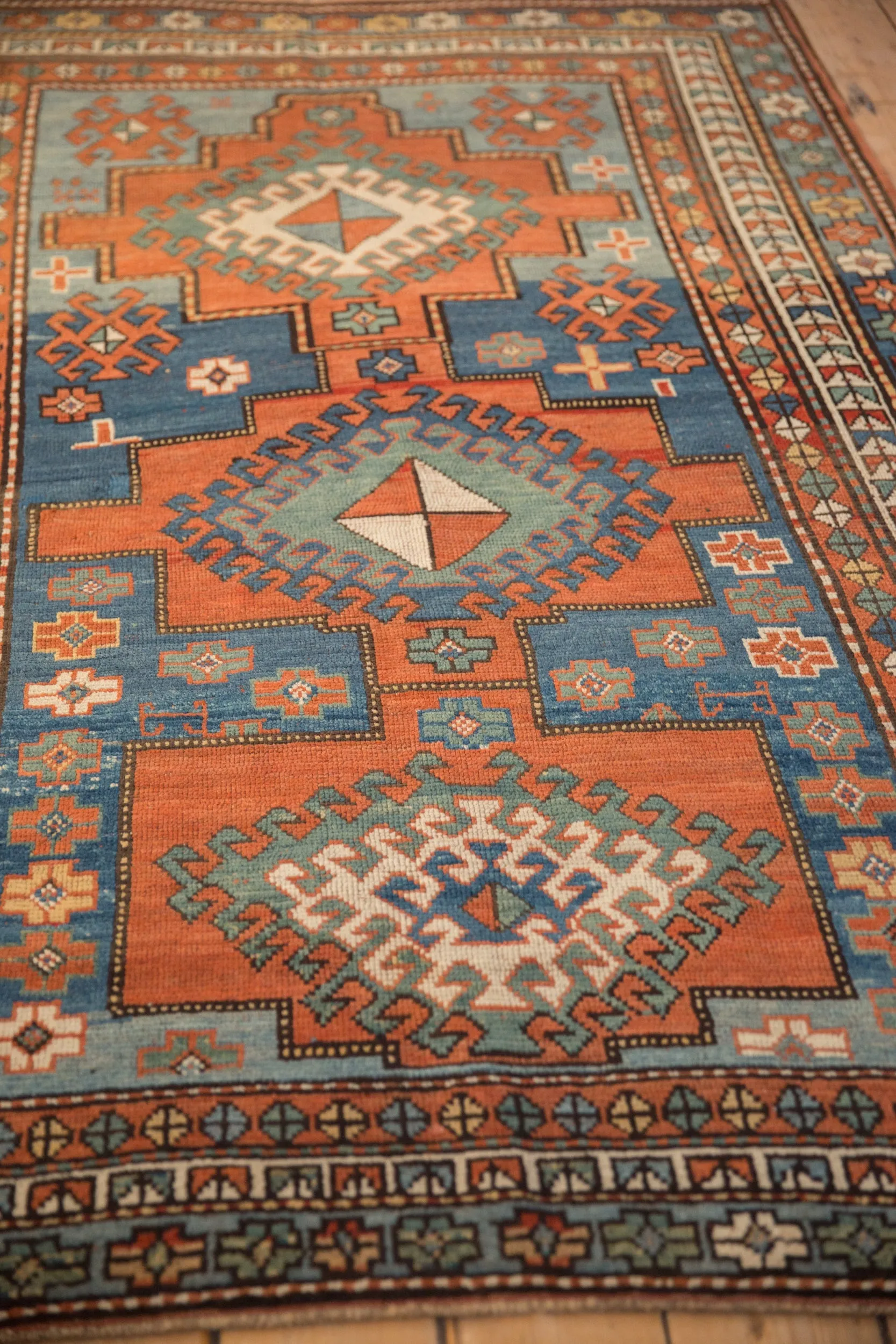 4.5x7 Antique Kazak Rug