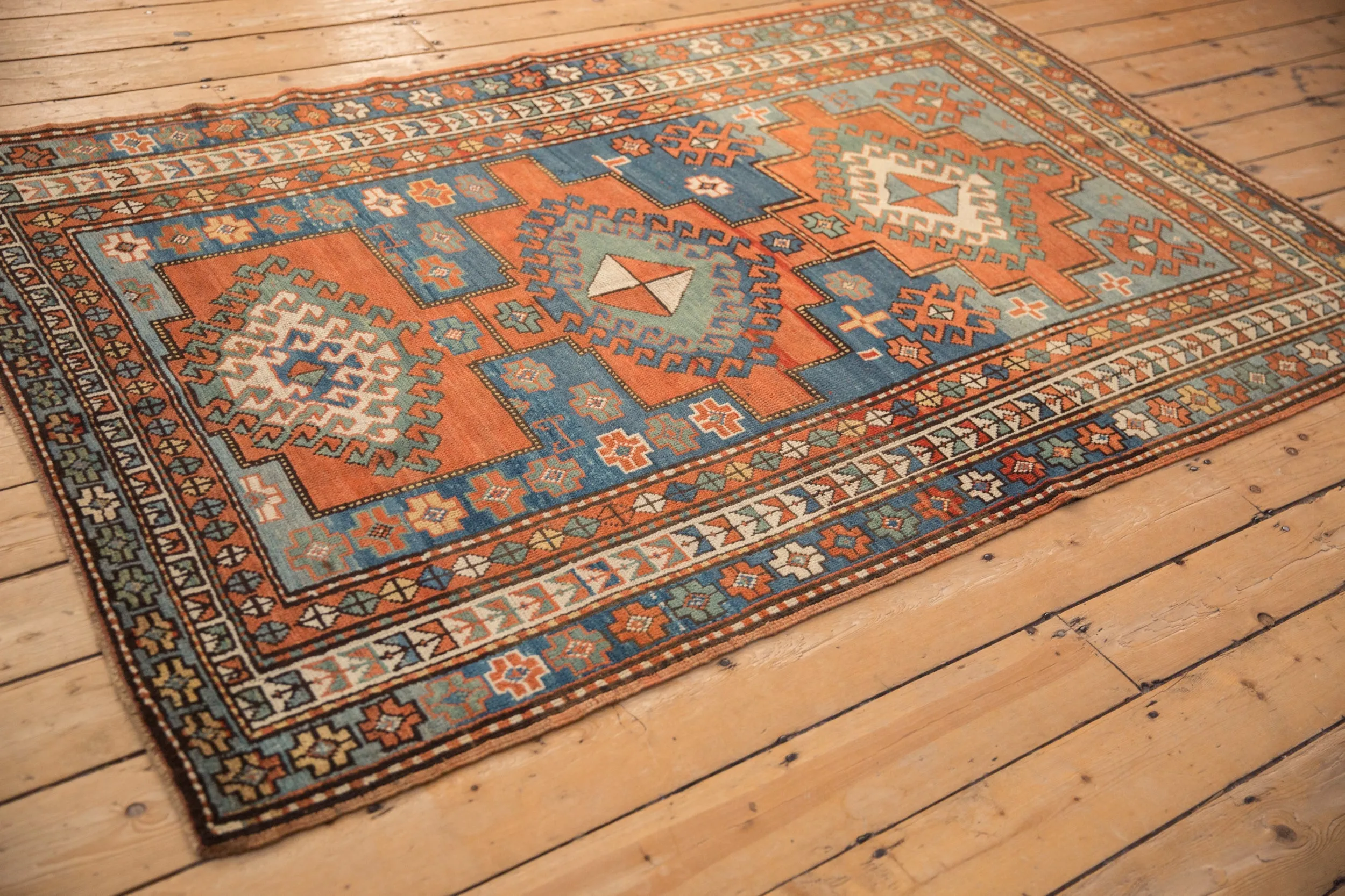 4.5x7 Antique Kazak Rug