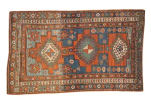 4.5x7 Antique Kazak Rug