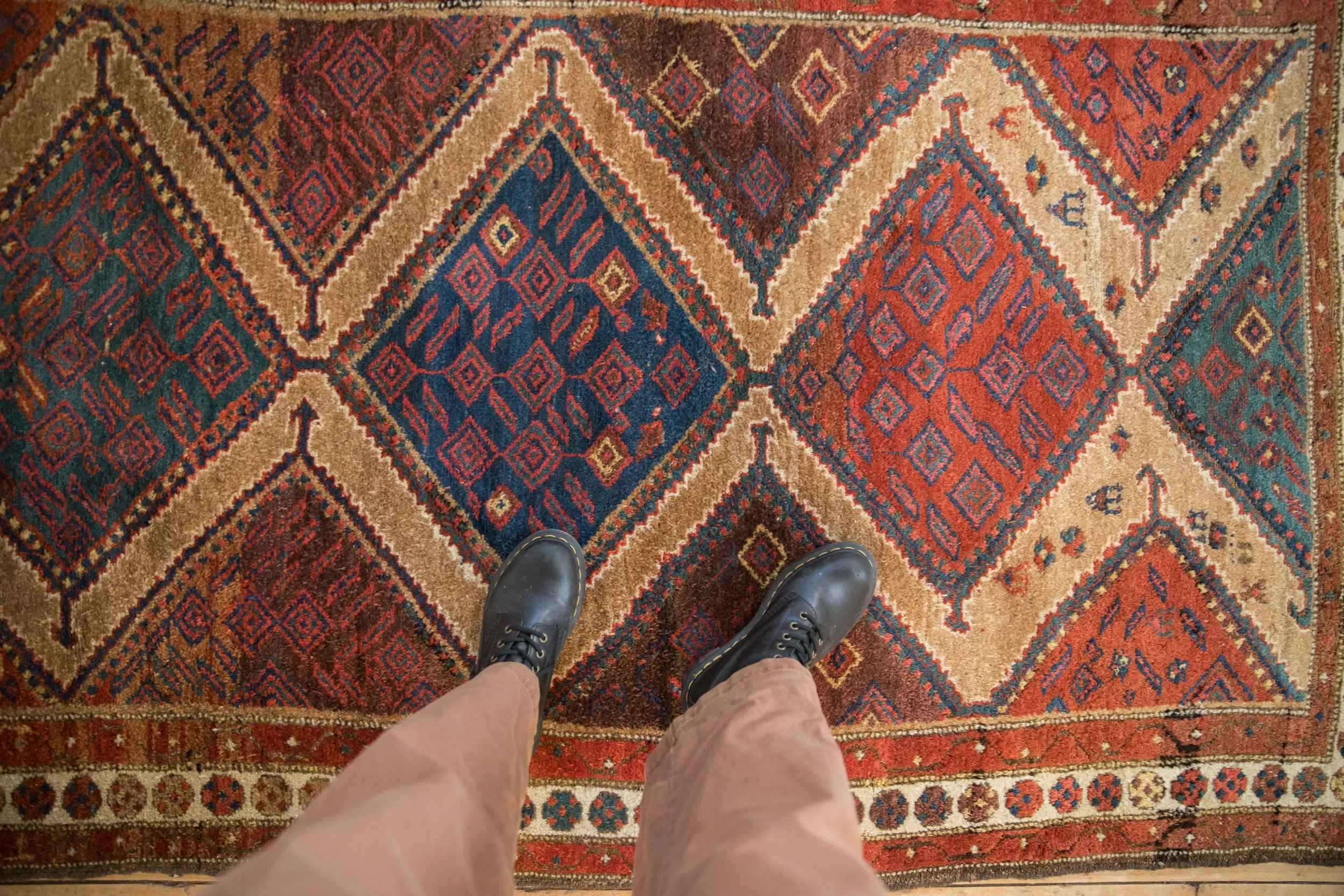 4x6.5 Antique Fine Hamadan Rug