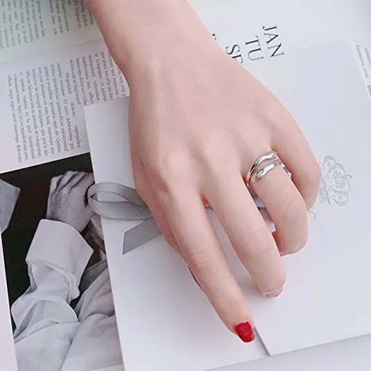 925 Sterling Silver Hug Ring for Women