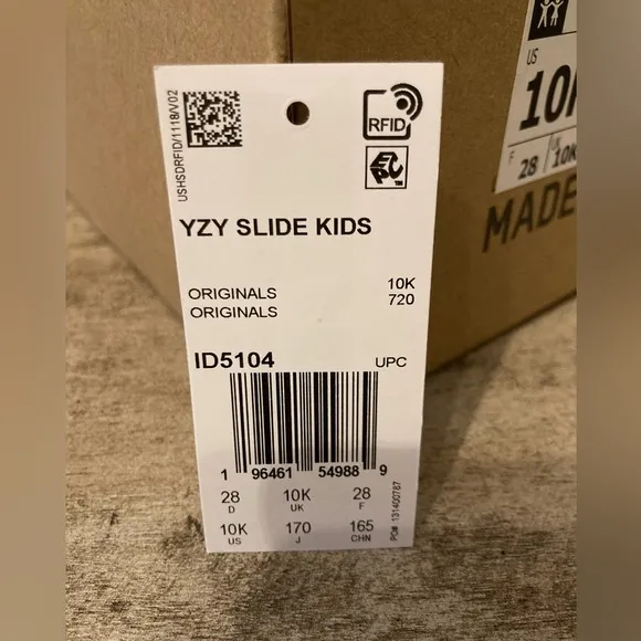 Adidas Yeezy Slides,  New in Box, Size 10k