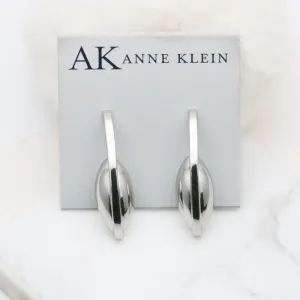 AK silver tone elegant earrings