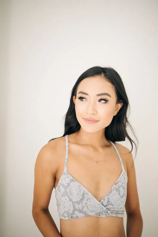 Always Loungin Snake Skin Sports Bra