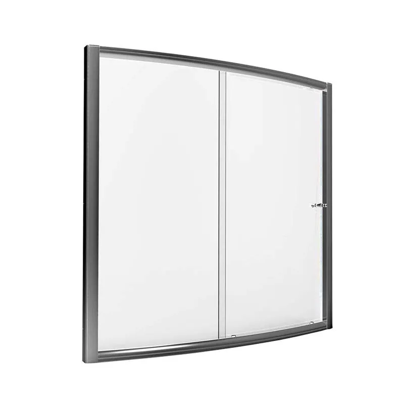 American Standard AM00496.400.295 Ovation 60" x 58" Framed Bypass Tub/Shower Door in Satin Nickel
