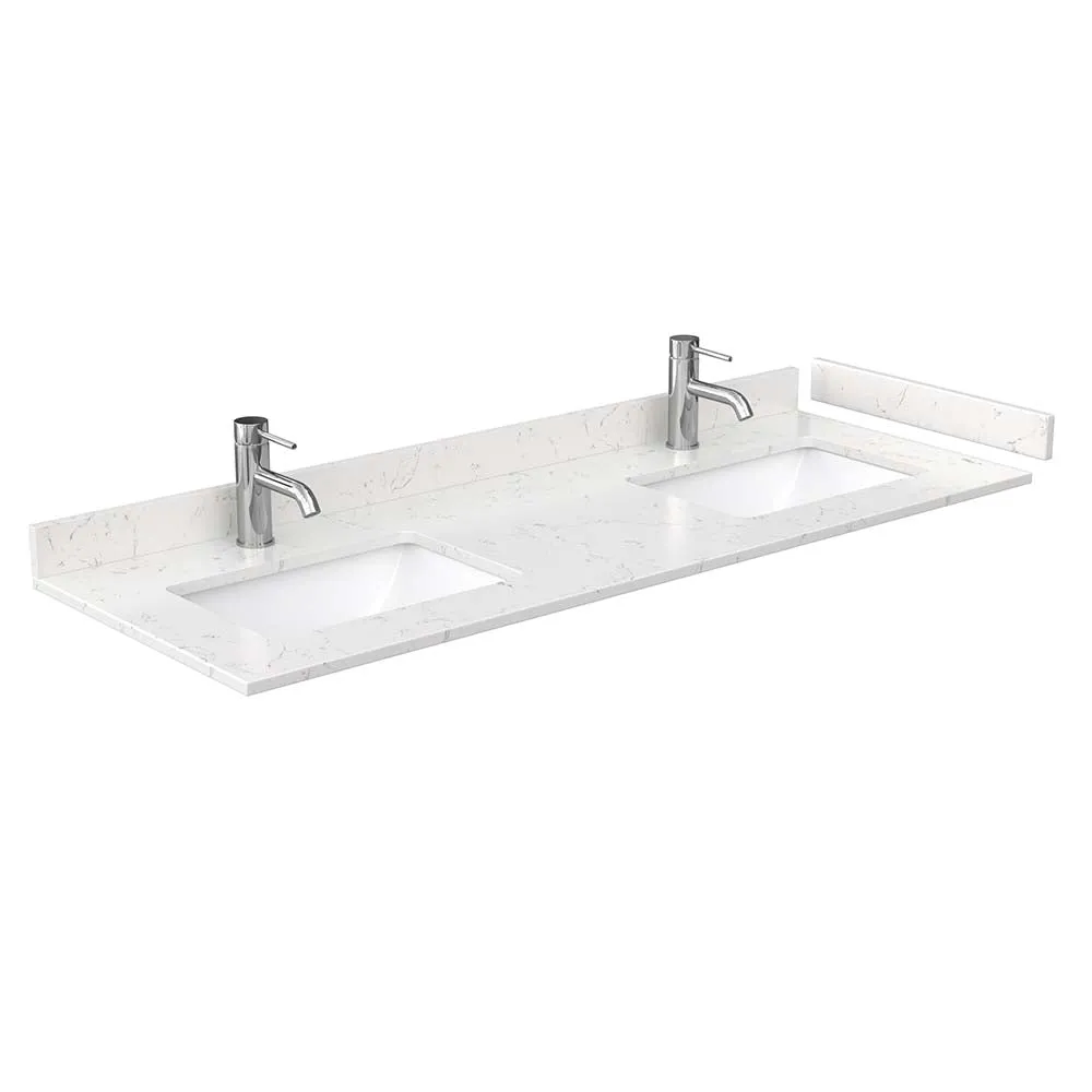 Avery 60 Inch Double Bathroom Vanity in Dark Blue