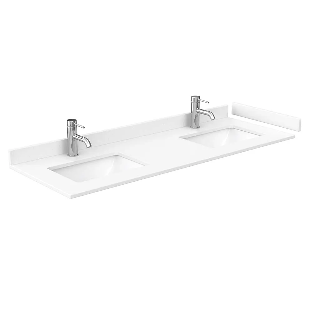 Avery 60 Inch Double Bathroom Vanity in Dark Blue