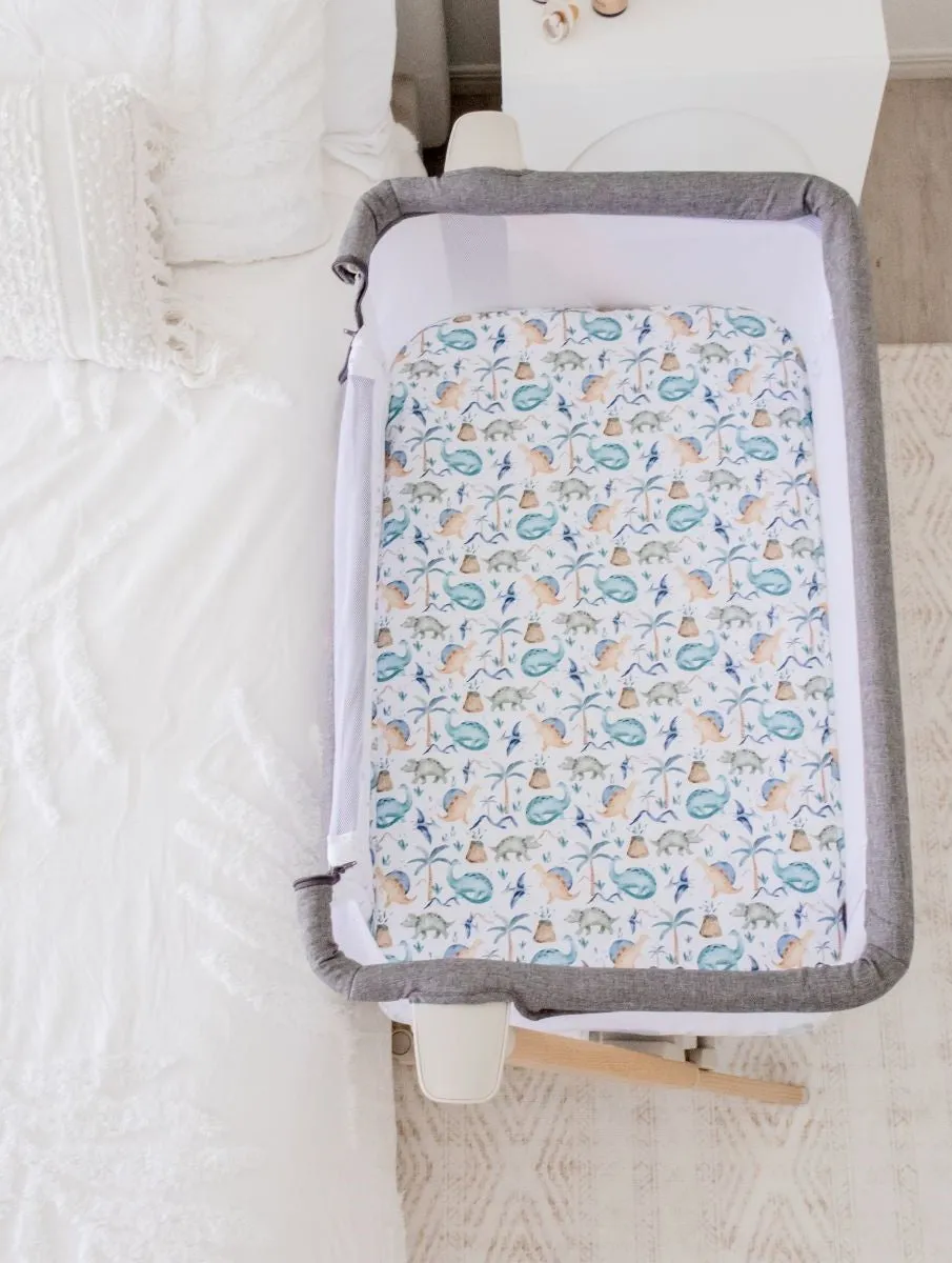 Bambella Co-Sleeper Fitted Waterproof Sheet | Wild Dinosaurs