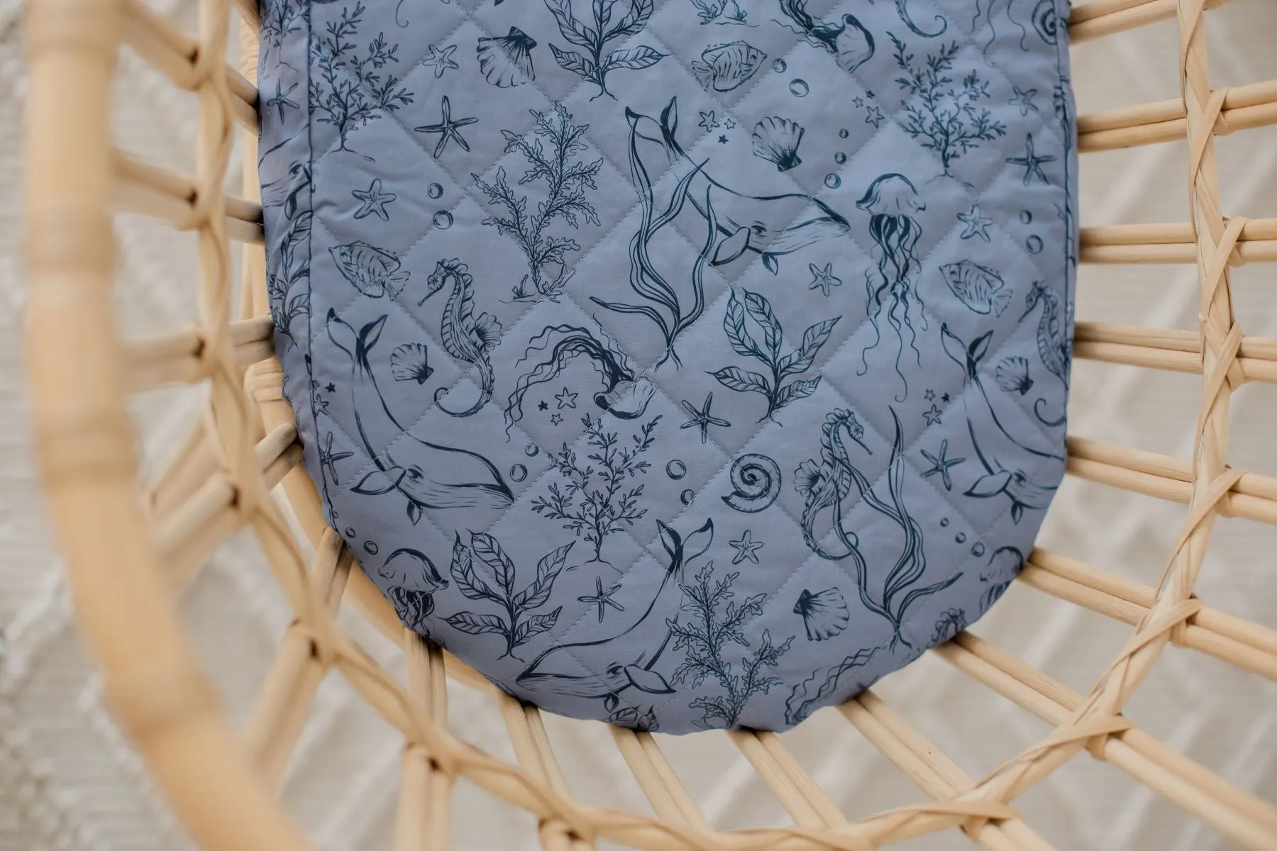 Bambella Waterproof Moses Bassinet Sheet | Under the Sea