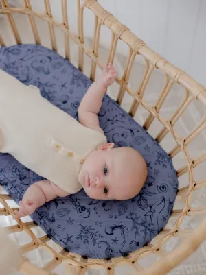 Bambella Waterproof Moses Bassinet Sheet | Under the Sea