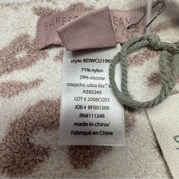 Barefoot Dreams | CozyChic Ultra Lite Ocean Breeze Poncho- Faded Rose Animal-NWT