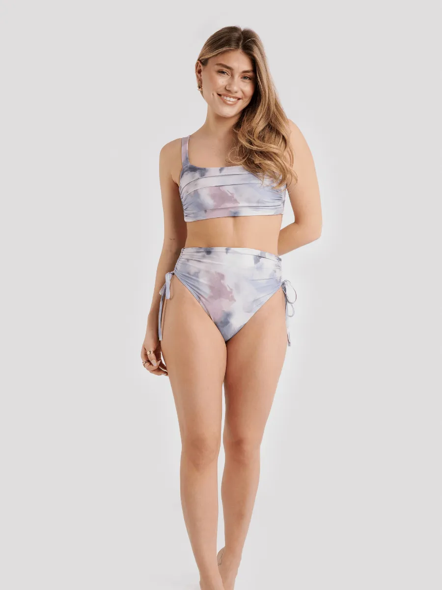 Bas de Bikini Taille Haute Plissée Divine - Nuance