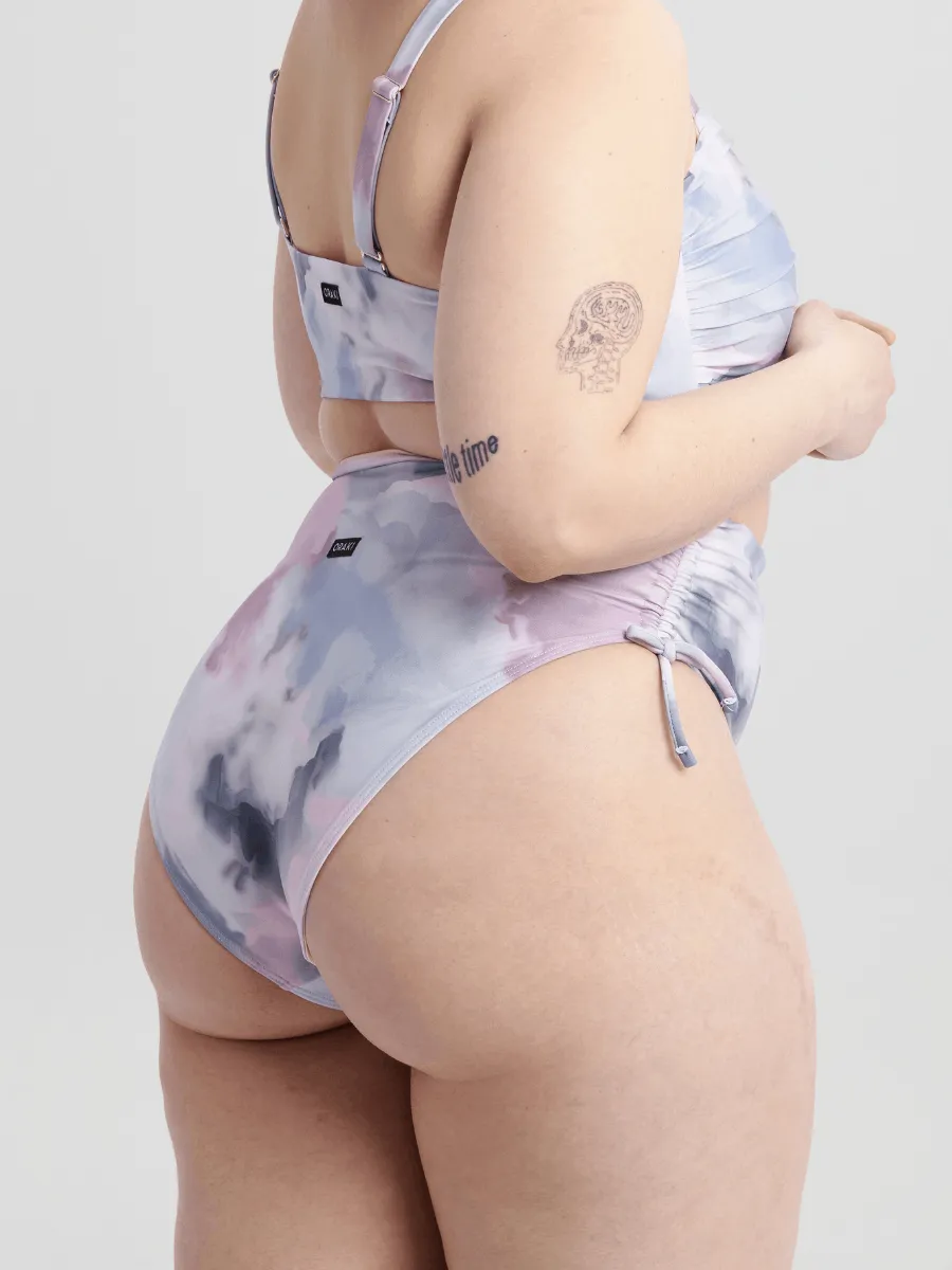 Bas de Bikini Taille Haute Plissée Divine - Nuance