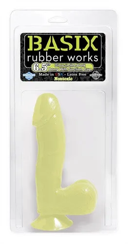 Basix 6.5in  With Suction Cup Glow in the Dark