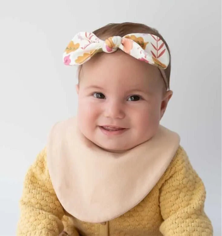 Beige Bib Waterproof Dribble Bib