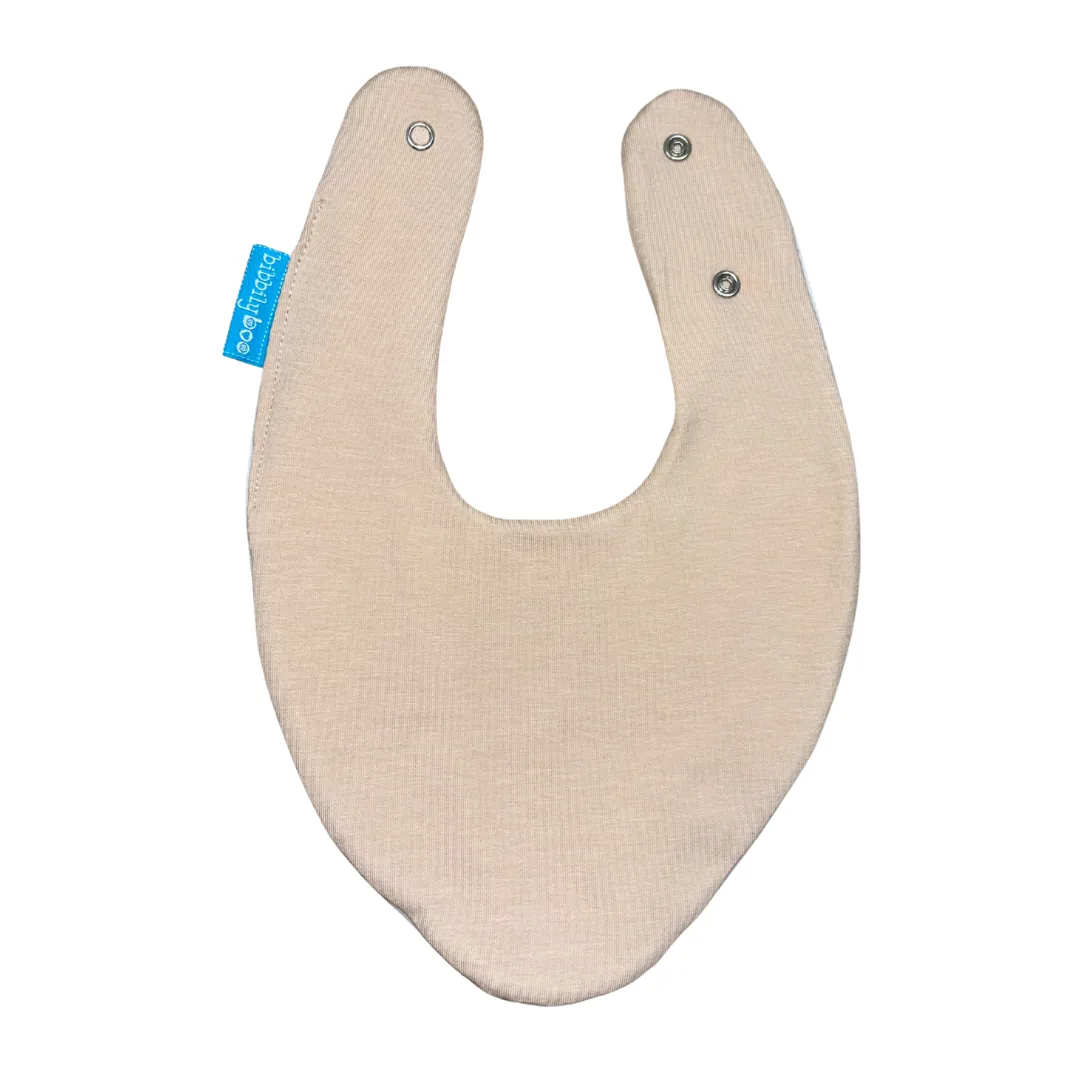 Beige Bib Waterproof Dribble Bib