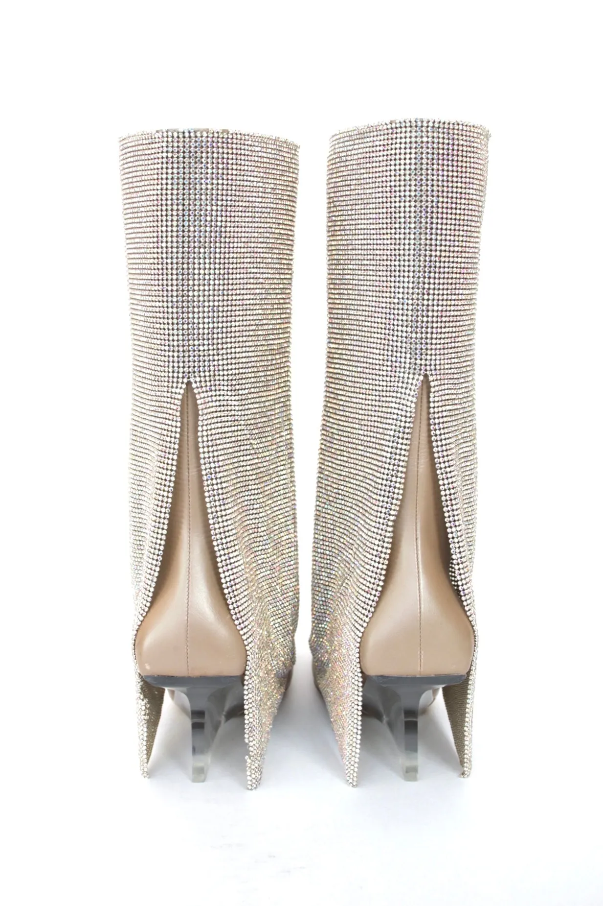 Benedetta Bruzziches Draped Crystal Boots*