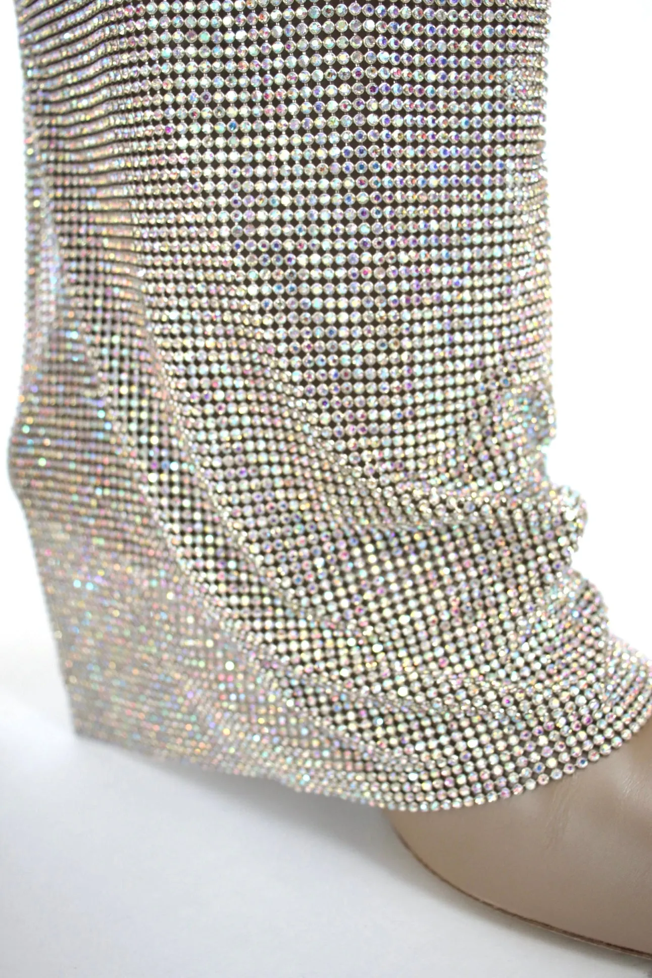 Benedetta Bruzziches Draped Crystal Boots*