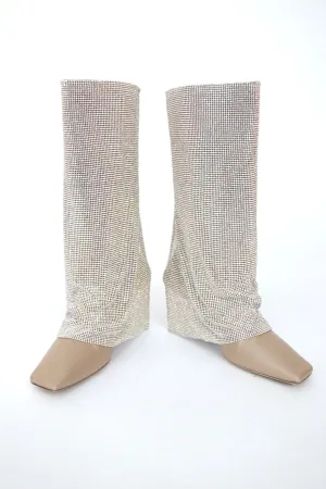 Benedetta Bruzziches Draped Crystal Boots*