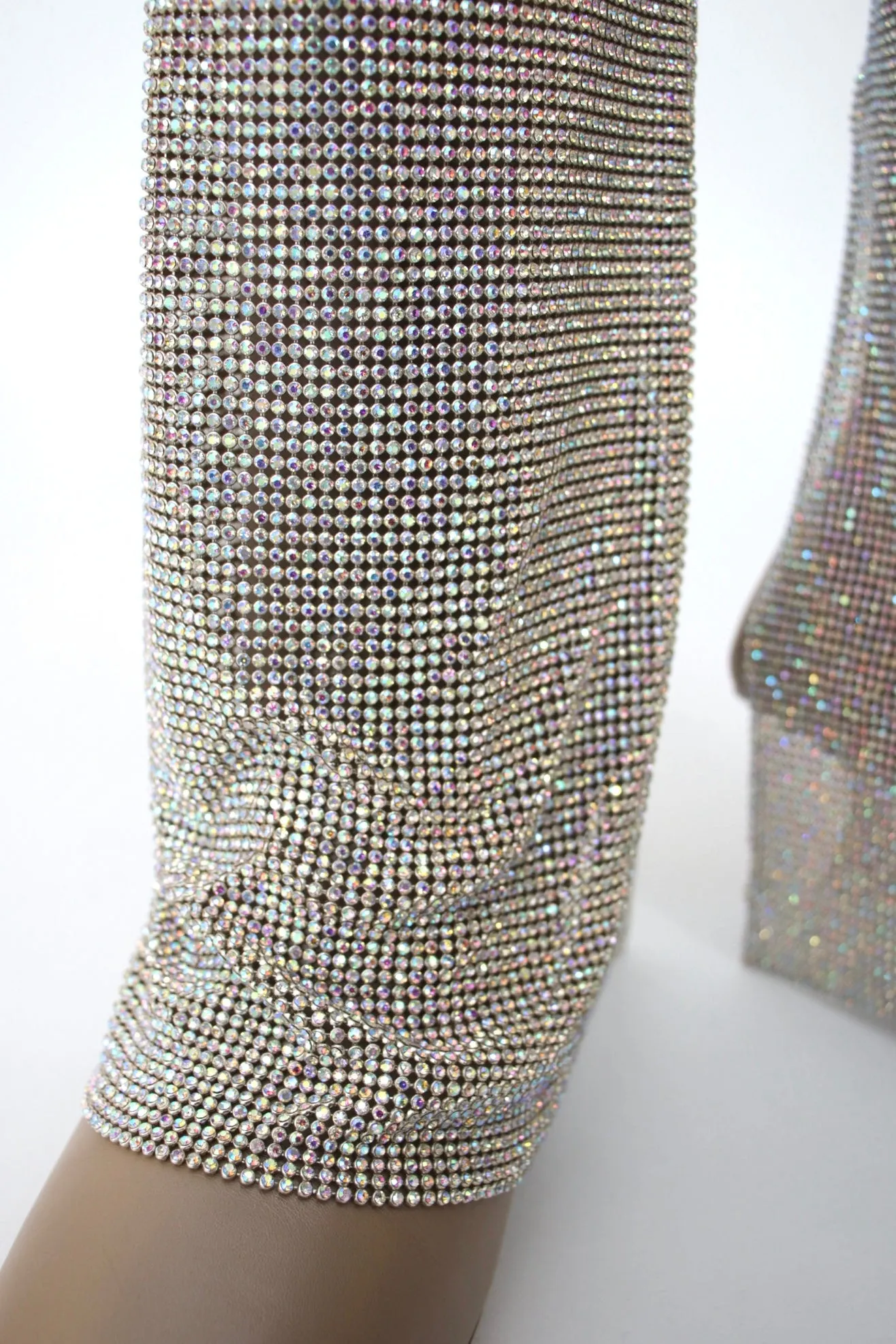 Benedetta Bruzziches Draped Crystal Boots*