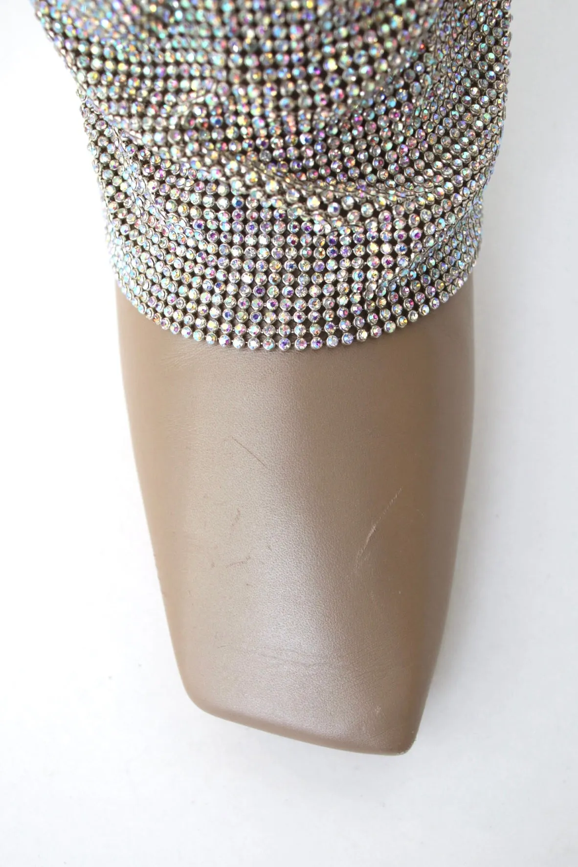 Benedetta Bruzziches Draped Crystal Boots*