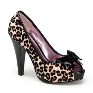 BETTIE-12  Baby Pink Glitter (Cheetah Print)