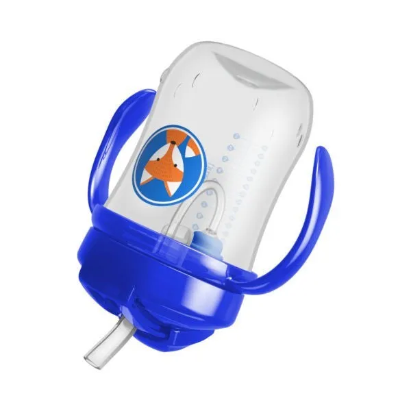 [Bundle Of 2] Dr Brown's 9 oz/270 ml Baby's First Straw Cup W/Handles - Blue (6m )