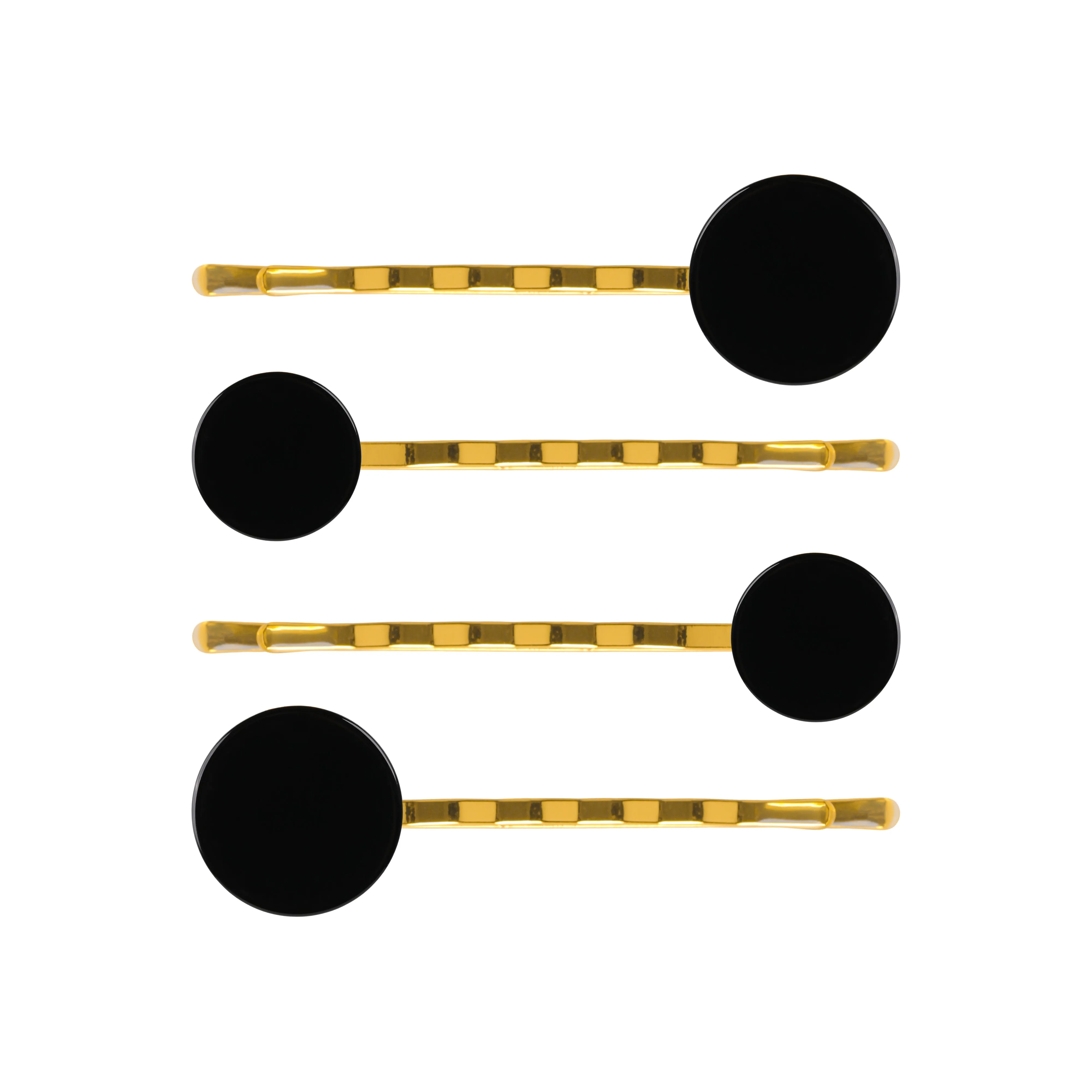 Button Dark Tortoiseshell Hair Slide Set