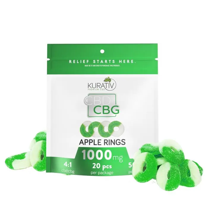 CBD : CBG 1000mg Gummies