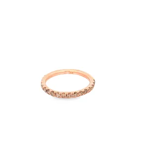 Champagne Diamond wedding Band