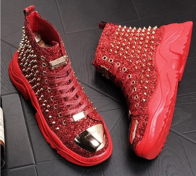 Chaussures cuir perlée luxe chic homme