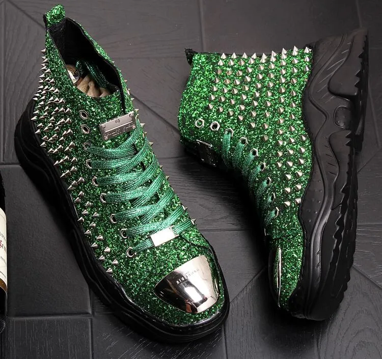 Chaussures cuir perlée luxe chic homme