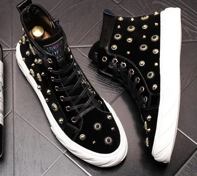 Chaussures cuir perlée luxe chic homme