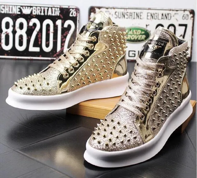 Chaussures cuir perlée luxe chic homme