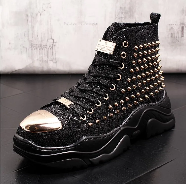 Chaussures cuir perlée luxe chic homme