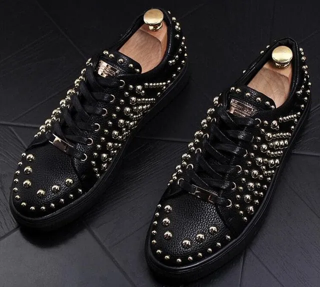 Chaussures cuir perlée luxe chic homme