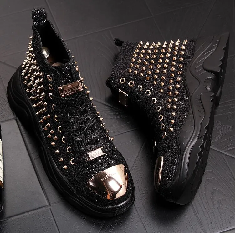 Chaussures cuir perlée luxe chic homme