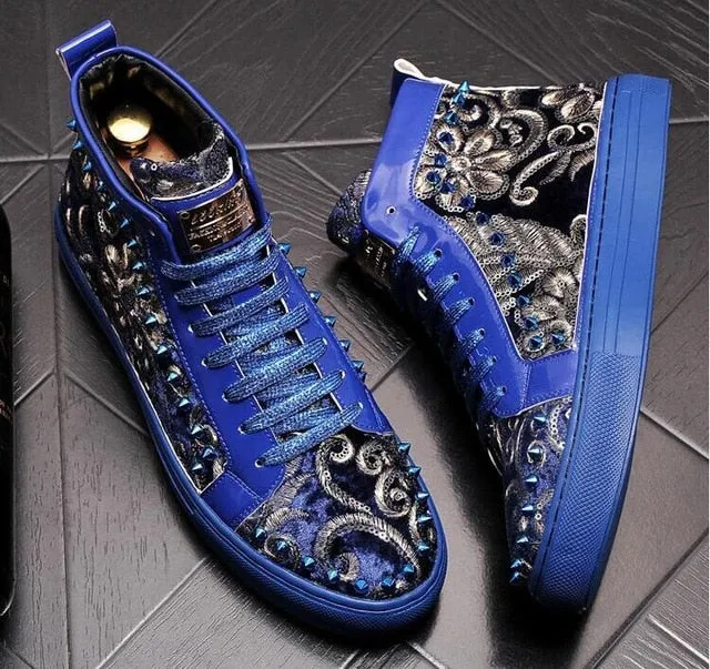 Chaussures cuir perlée luxe chic homme