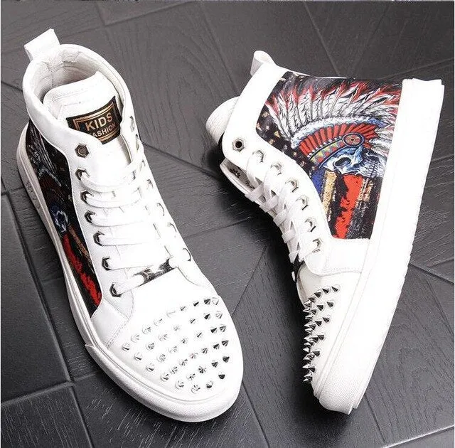 Chaussures cuir perlée luxe chic homme