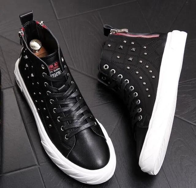 Chaussures cuir perlée luxe chic homme