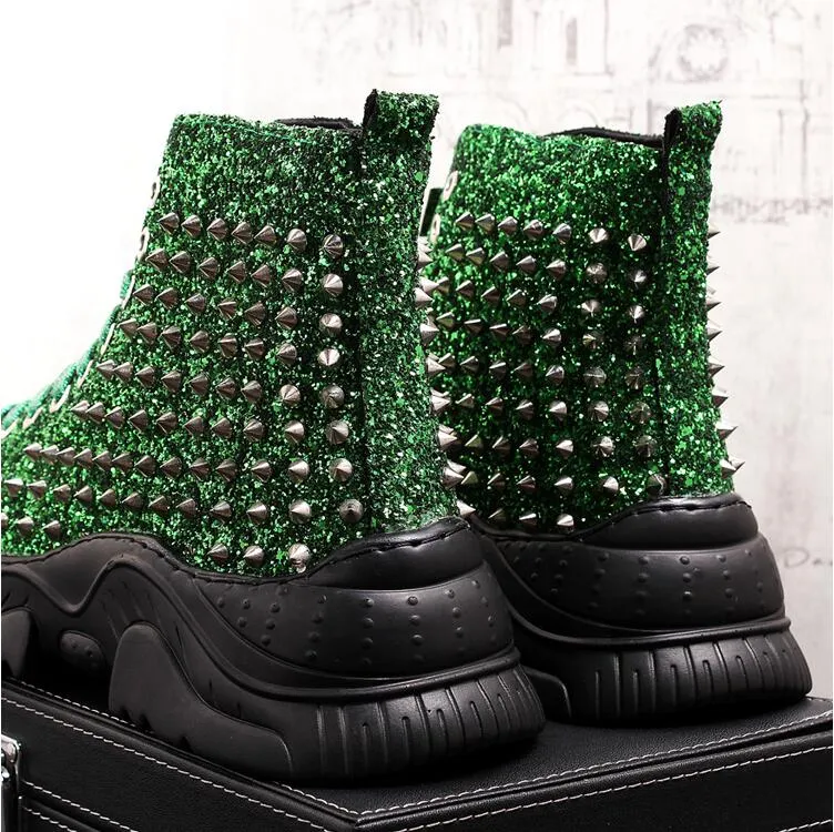 Chaussures cuir perlée luxe chic homme